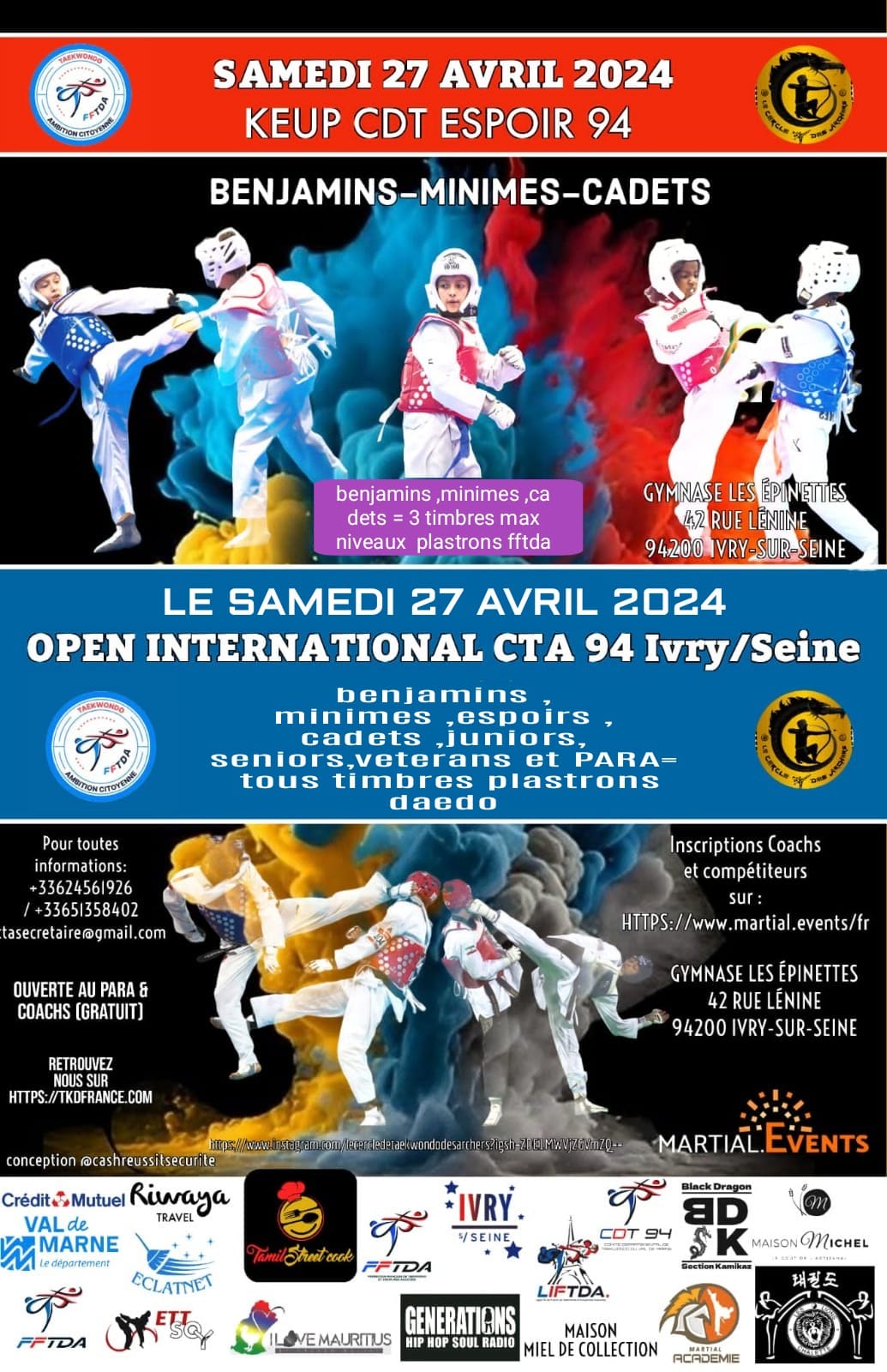 Open International Taekwondo à Ivry sur seine